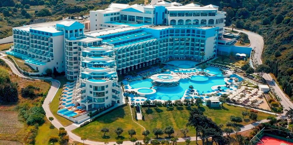 Exterior view of Atrium Platinum Luxury Resort & Spa in Ixia, Rhodes
