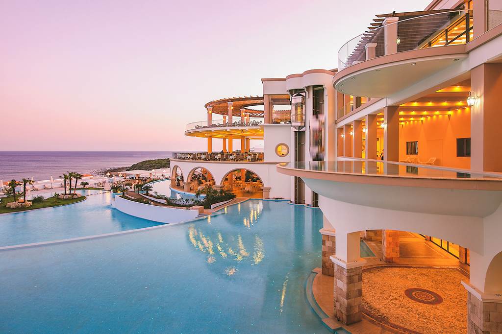 Exterior view of Atrium Prestige Spa Resort. Overlooking the sea