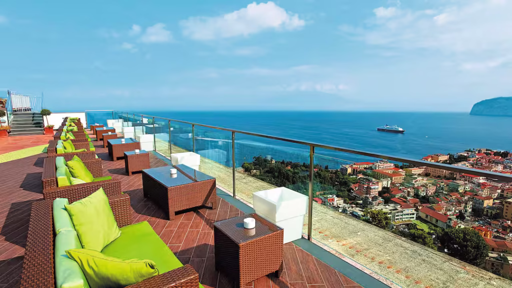 Grand Hotel President Sorrento sea view from balcony