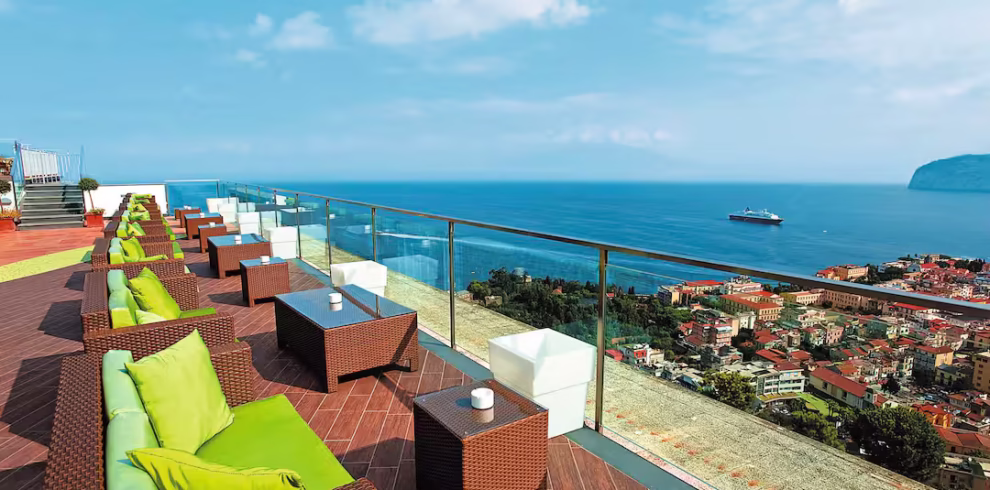 Grand Hotel President Sorrento vista mar a partir da varanda