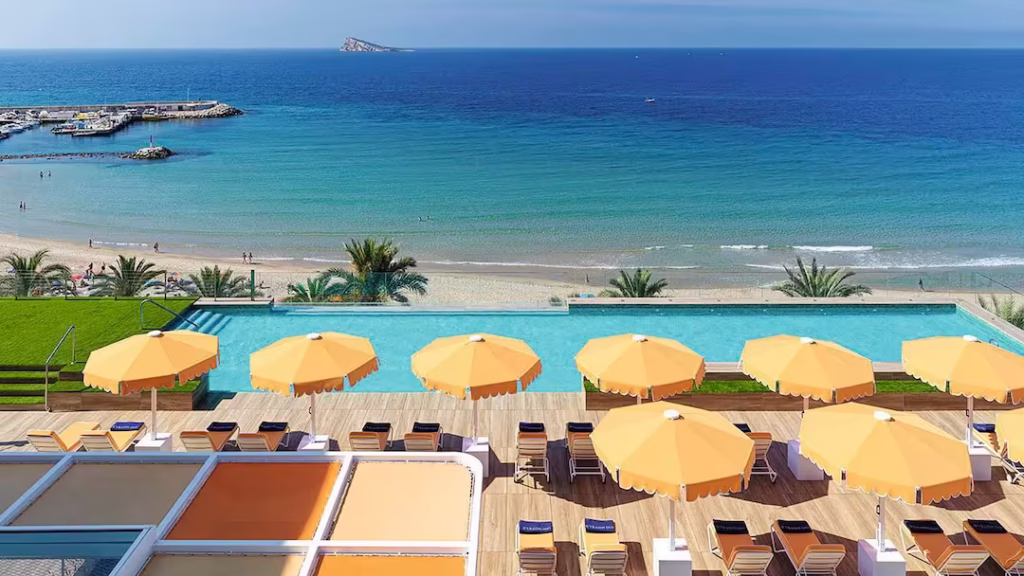 Rooftop pool view at H10 Porto Poniente Benidorm